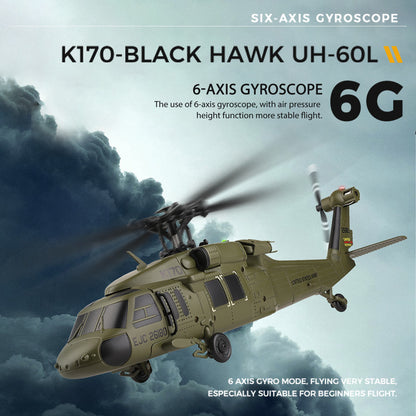 WL K170 UH-60L 170 Size 2.4G 4CH Flybarless RC Helicopter