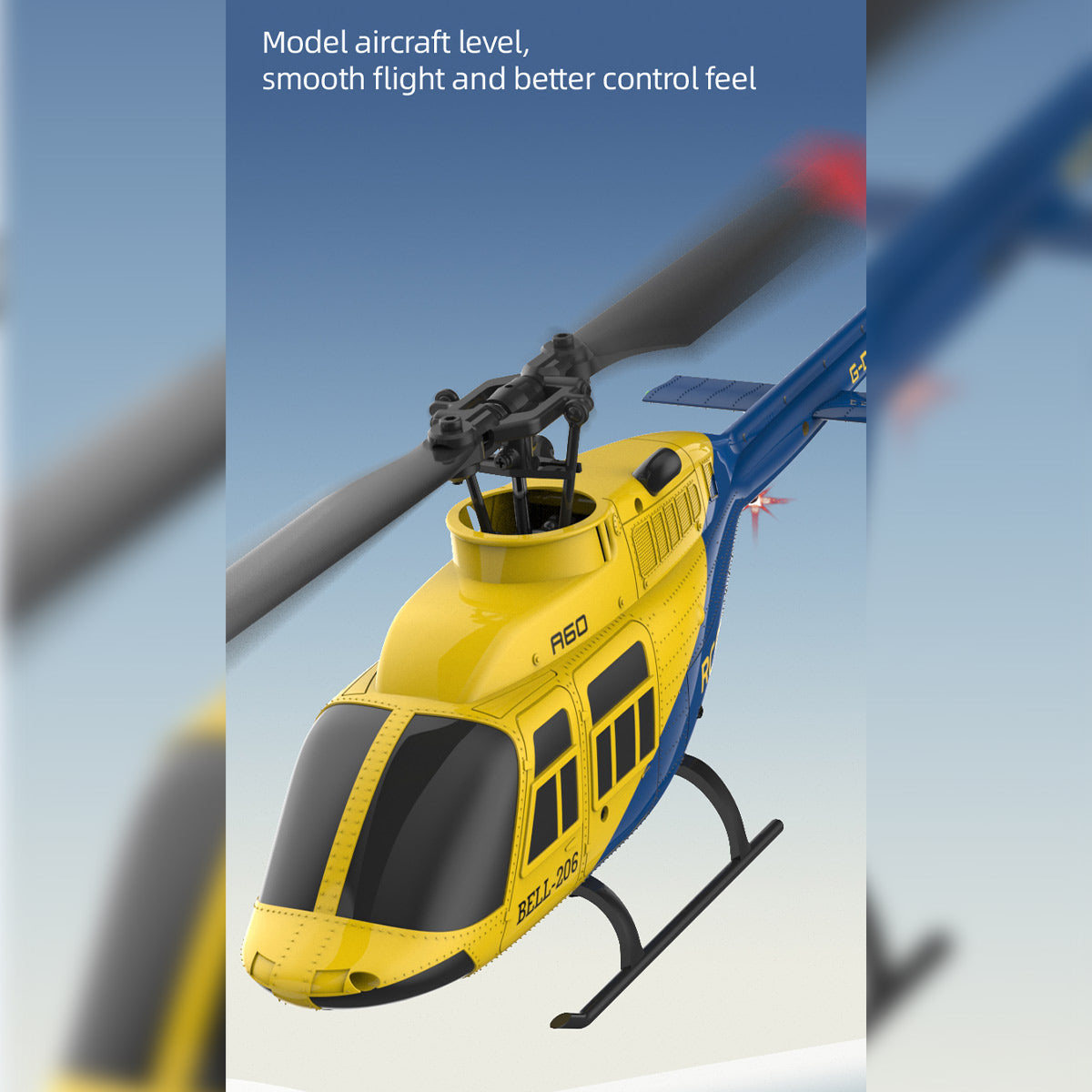 A60 1/42 scale BELL206 90 class model aircraft