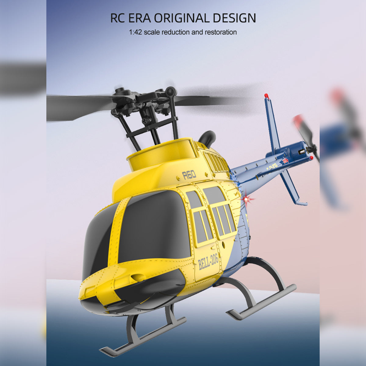 A60 1/42 scale BELL206 90 class model aircraft