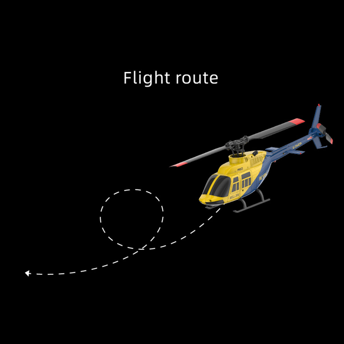 A60 1/42 scale BELL206 90 class model aircraft