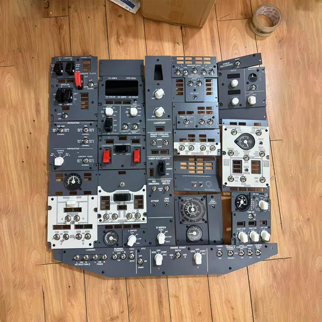 B737-800 738 OVHD OVERHEAD Panel DIY Kit Generic PCB Board for Home Cockpit Flight Sim, No Drivers/Firmware