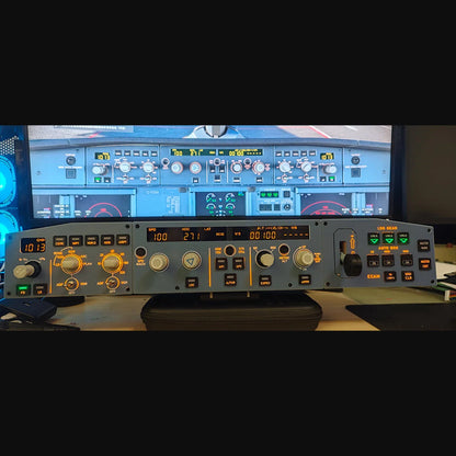 D110 A32X MCDU Home Cockpit Panel for MSFS2020/2024, Compatible with Fenix, FBW, Toliss (Backlit Edition)