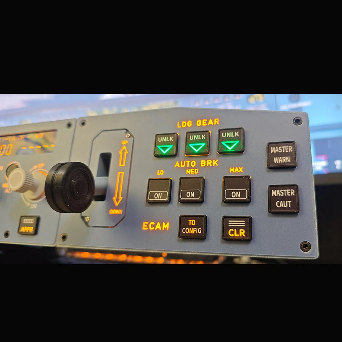 D110 A32X MCDU Home Cockpit Panel for MSFS2020/2024, Compatible with Fenix, FBW, Toliss (Backlit Edition)