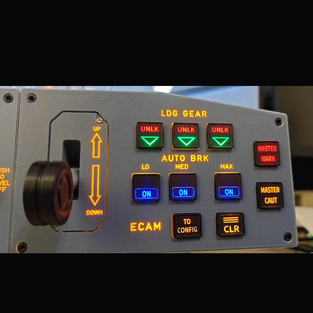 D110 A32X MCDU Home Cockpit Panel for MSFS2020/2024, Compatible with Fenix, FBW, Toliss (Backlit Edition)