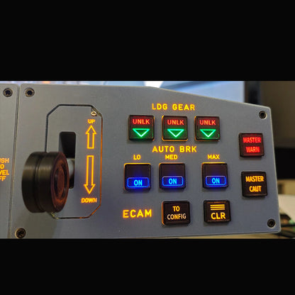 D110 A32X MCDU Home Cockpit Panel for MSFS2020/2024, Compatible with Fenix, FBW, Toliss (Backlit Edition)