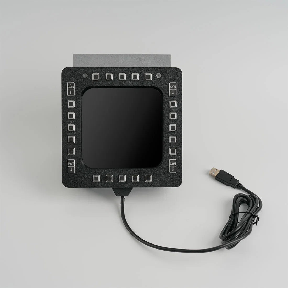 5-Inch 2K 24-Key Fighter Jet MFD-Panel for PC Flight Sims, Compatible with JF-17, F/A-18, F16