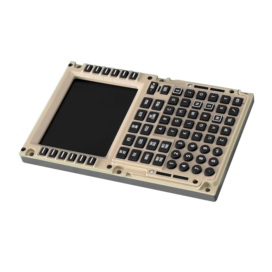 B777 CDU 1/1 Scale Metal Home Cockpit Panel, Compatible with MSFS 2020/2024, Prepar3D, X-Plane