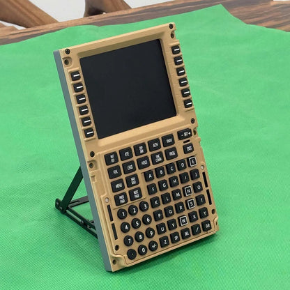 B777 CDU 1/1 Scale Metal Home Cockpit Panel, Compatible with MSFS 2020/2024, Prepar3D, X-Plane