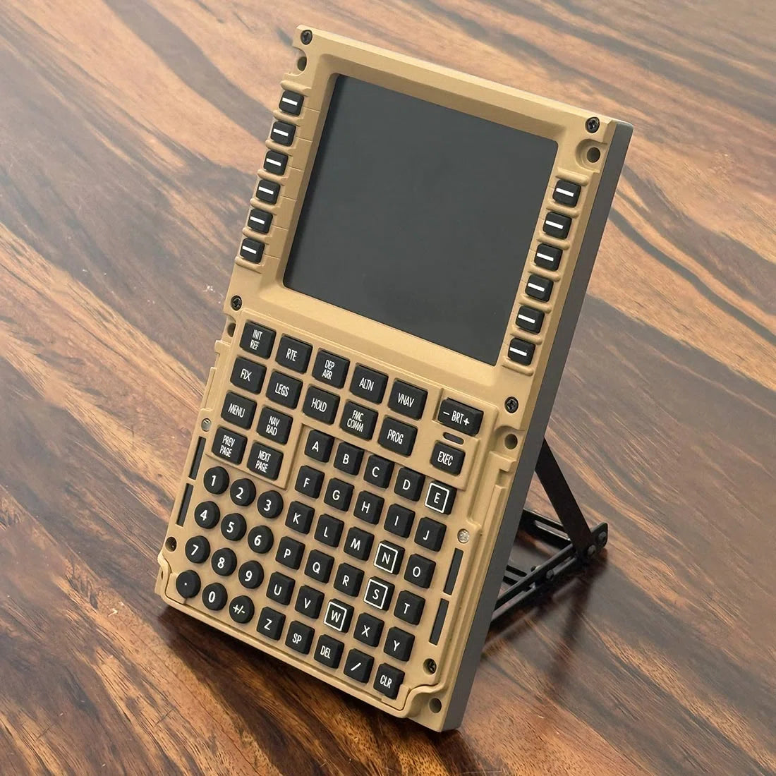B777 CDU 1/1 Scale Metal Home Cockpit Panel, Compatible with MSFS 2020/2024, Prepar3D, X-Plane