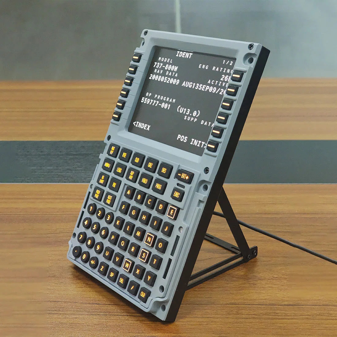 1/1 Scale Metal B737 CDU Home Cockpit Panel Compatible with MSFS 2020/2024, Prepar3D, X-Plane