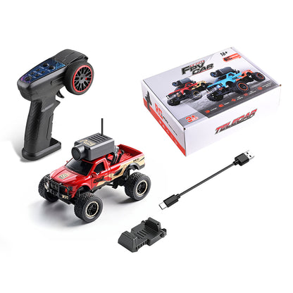 WL 1/64 Scale APP Auto-Pairing Full-Proportional FPV Mini RC Truck Model