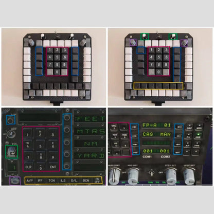 Universal MFD /MPD Control Panel for DCS, Compatible with MFD /JF-17 /F18 /F15-UFC /Apache-MPD