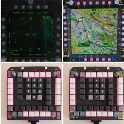 Universal MFD /MPD Control Panel for DCS, Compatible with MFD /JF-17 /F18 /F15-UFC /Apache-MPD