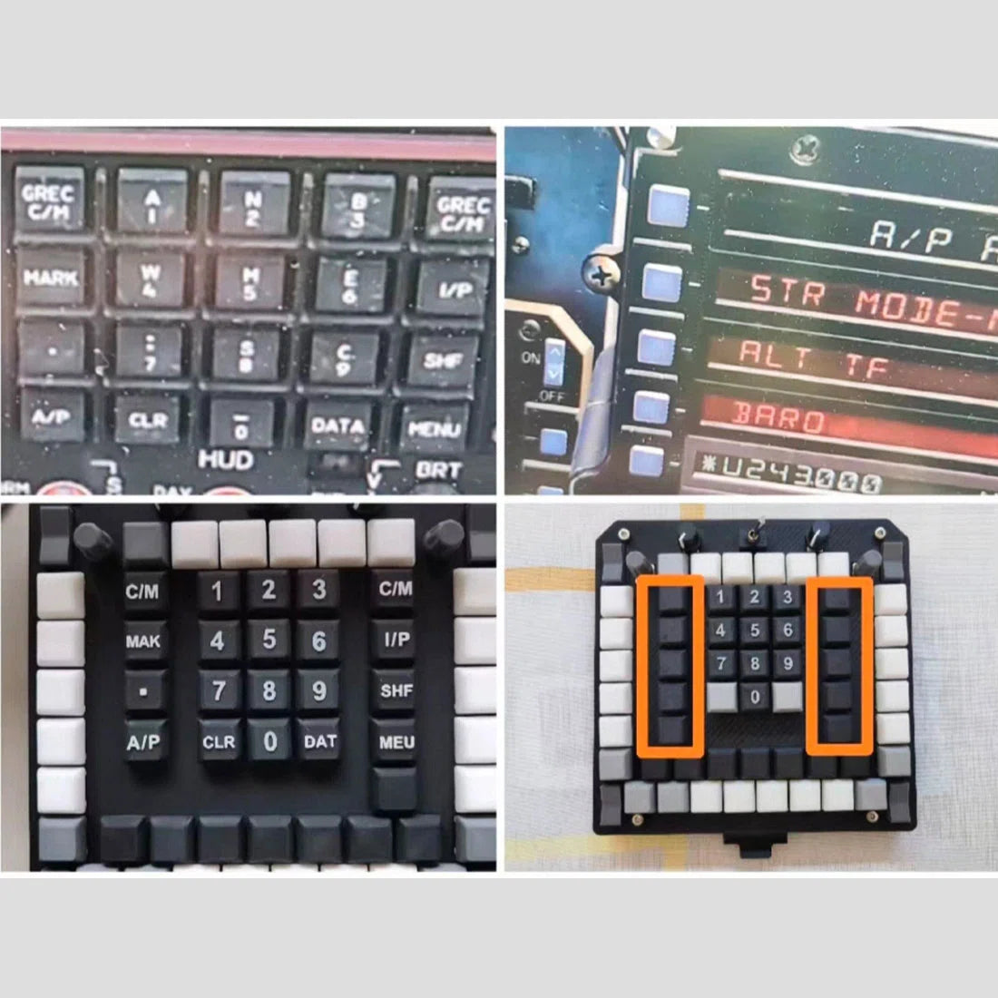 Universal MFD /MPD Control Panel for DCS, Compatible with MFD /JF-17 /F18 /F15-UFC /Apache-MPD