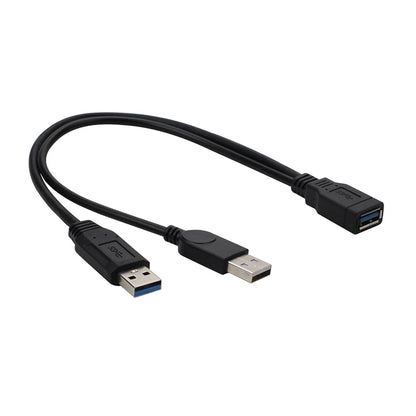 USB 3.0 Extension Cable High-Speed, Dual A Male to A Female Adapter