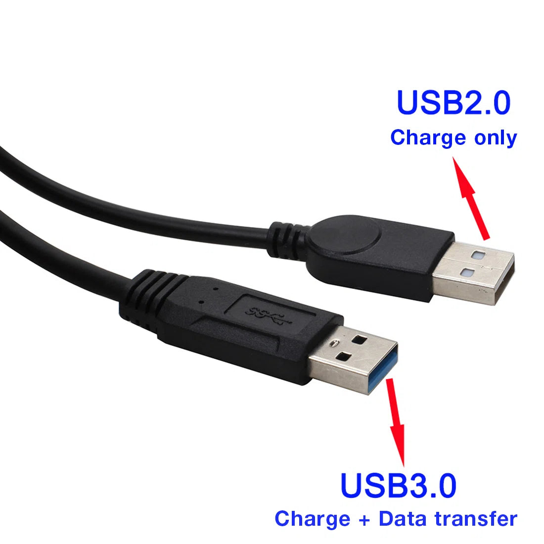 USB 3.0 Extension Cable High-Speed, Dual A Male to A Female Adapter