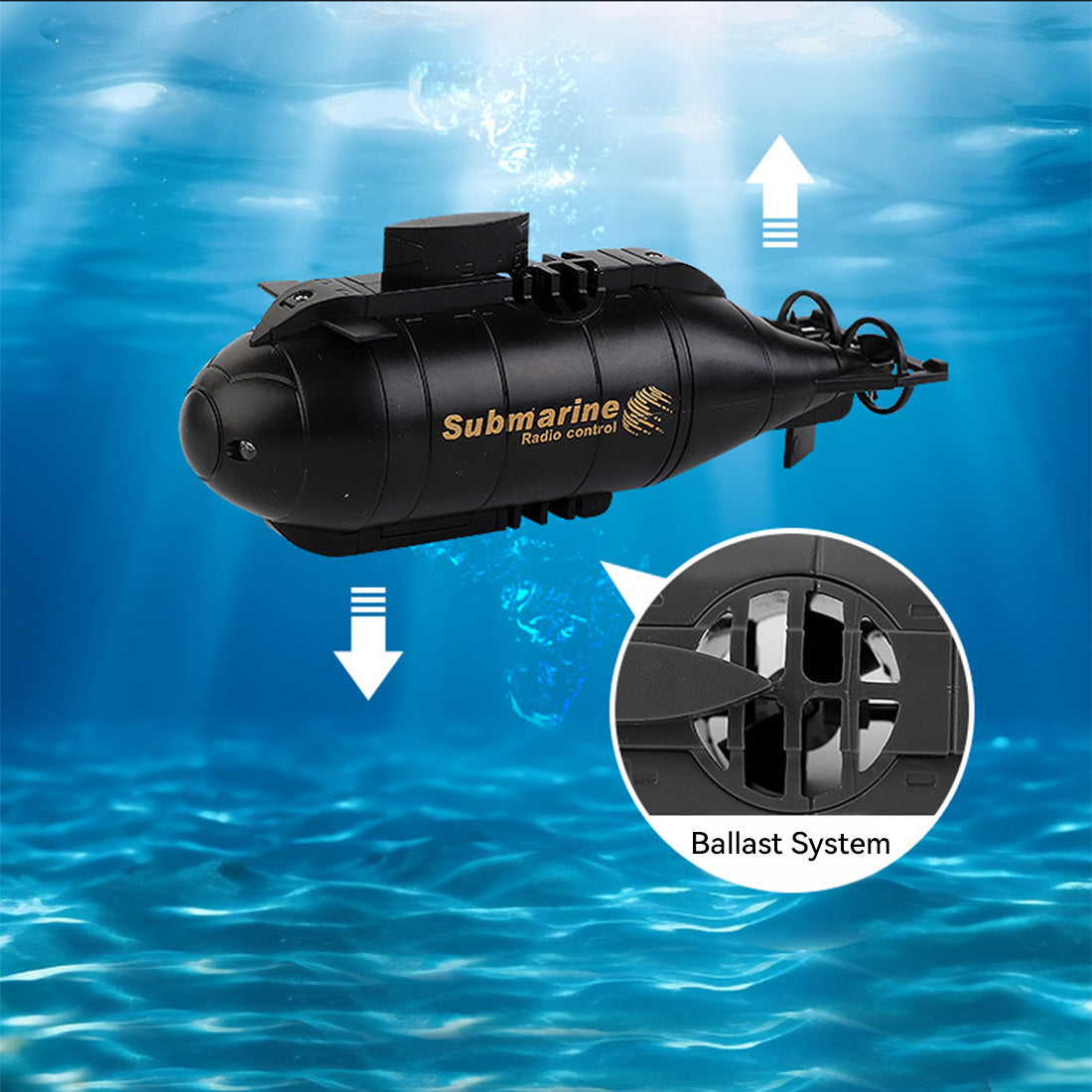 6CH Mini RC Simulation Nuclear Submarine