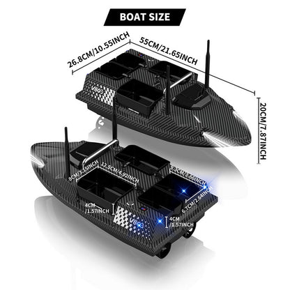 V803 PRO GPS Smart Bait Boat with 4 Hoppers