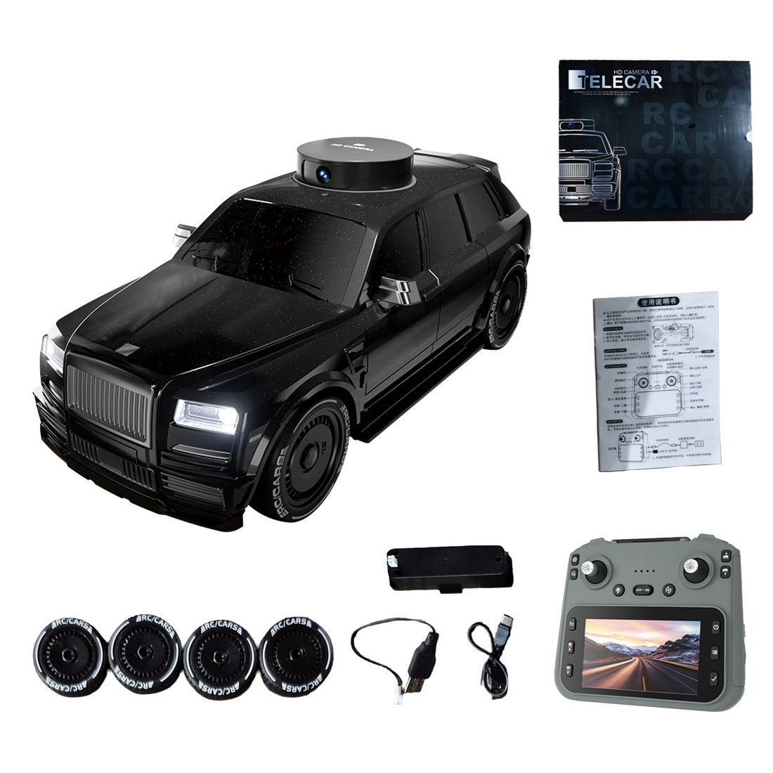 1/20 Scale 2.4GHz FPV RC Car with Screen Controller