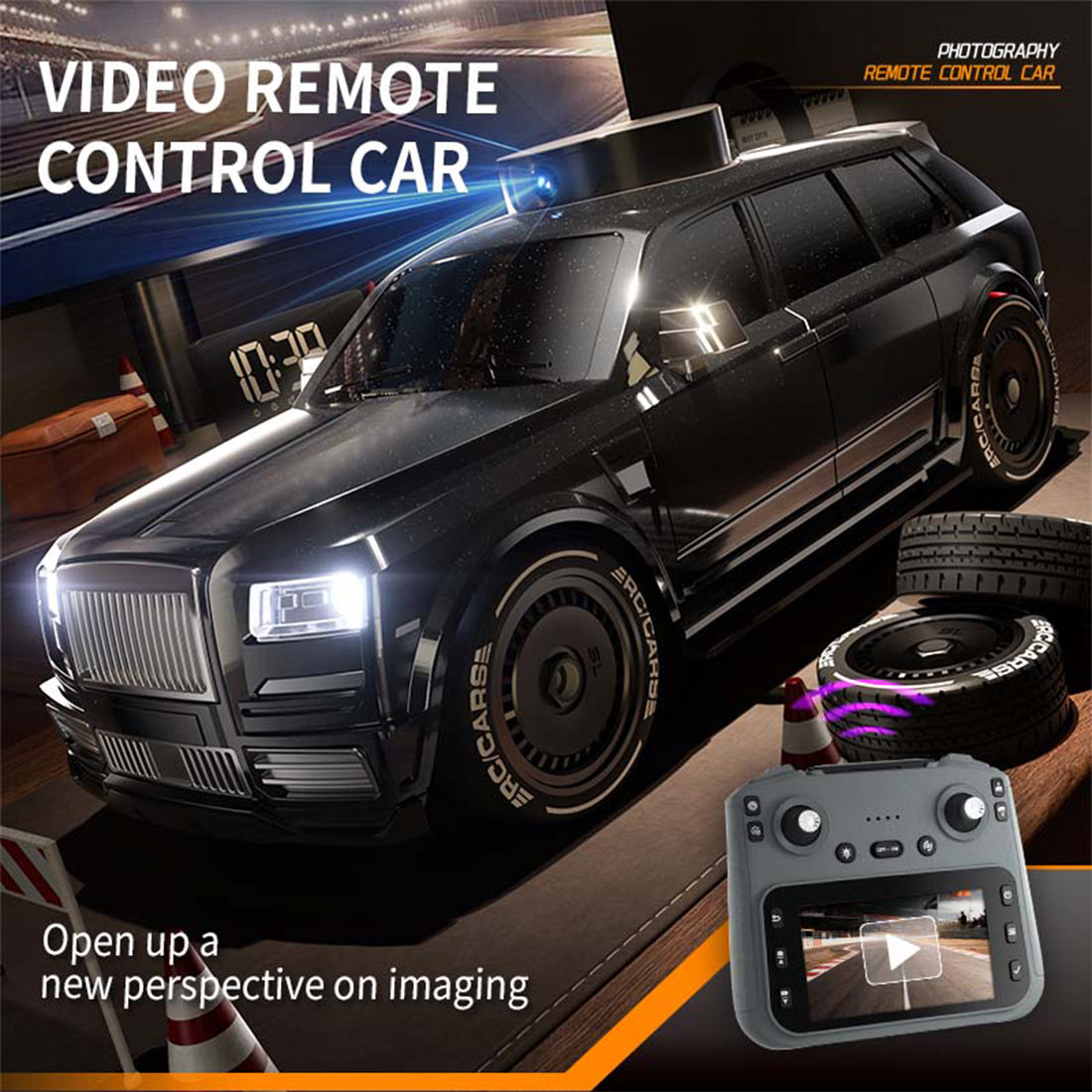1/20 Scale 2.4GHz FPV RC Car with Screen Controller