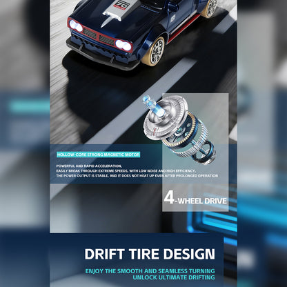 1/64 Scale 2.4G Full Proportional 4WD RC Drift Car