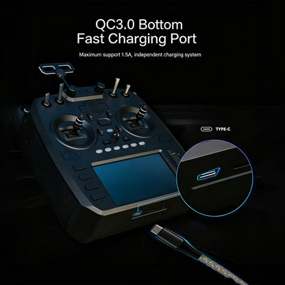 FATFISH F16 FPV RC Transmitter with Hall Gimbals