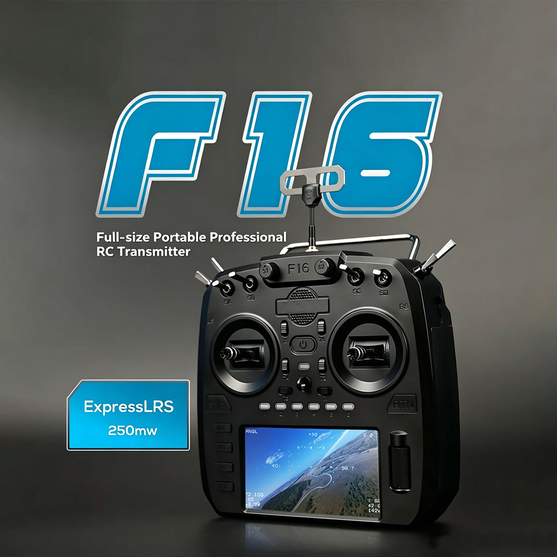 FATFISH F16 FPV RC Transmitter with Hall Gimbals