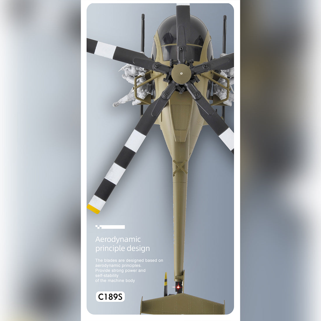 C189S 1/28 Scale MD500 2.4G 6CH RC Helicopter