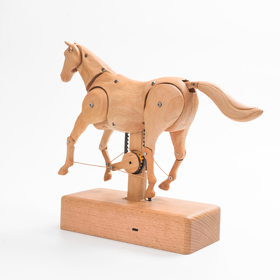 Mechanical Horse Wooden Automaton Model