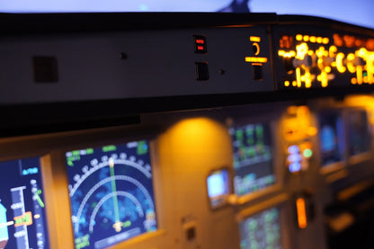 A220L A32X 1:1 Scale Wooden MIP, FCU & EFIS Stand with Glare Shield