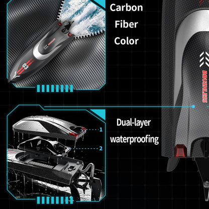 2.4GHz 35KM/H RC Power Boat with 395 Brushed Motor and Water Cooling