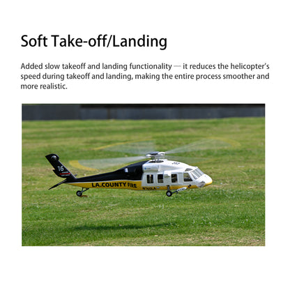 FLYWING UH-60L 2.4G 6CH 470-Class Quik-Release 4-Rotor Scale RC Military Helicopter Model with ACE Flight Controller