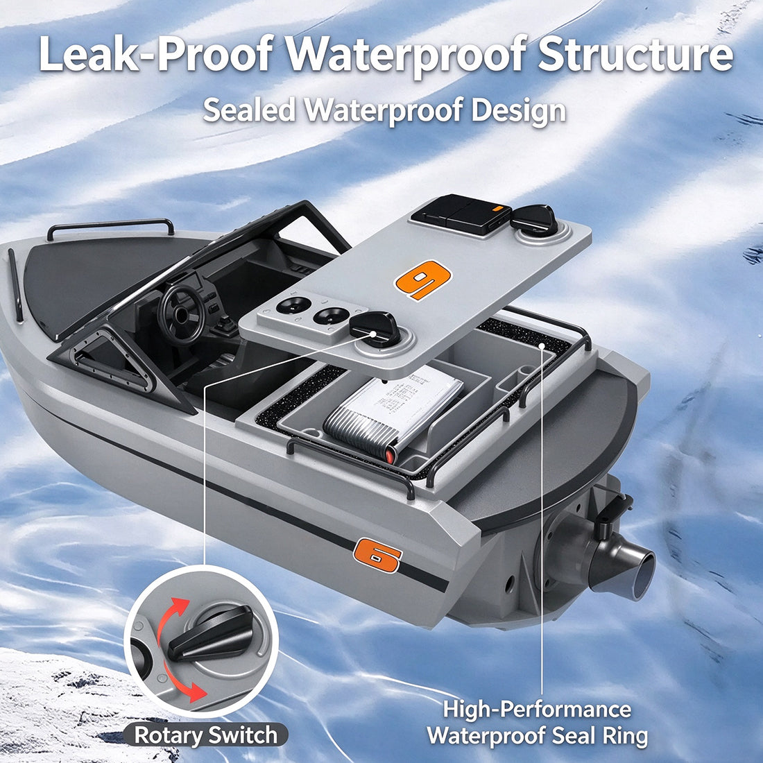1/12 Scale 2.4G RC High-Speed Jet Boat