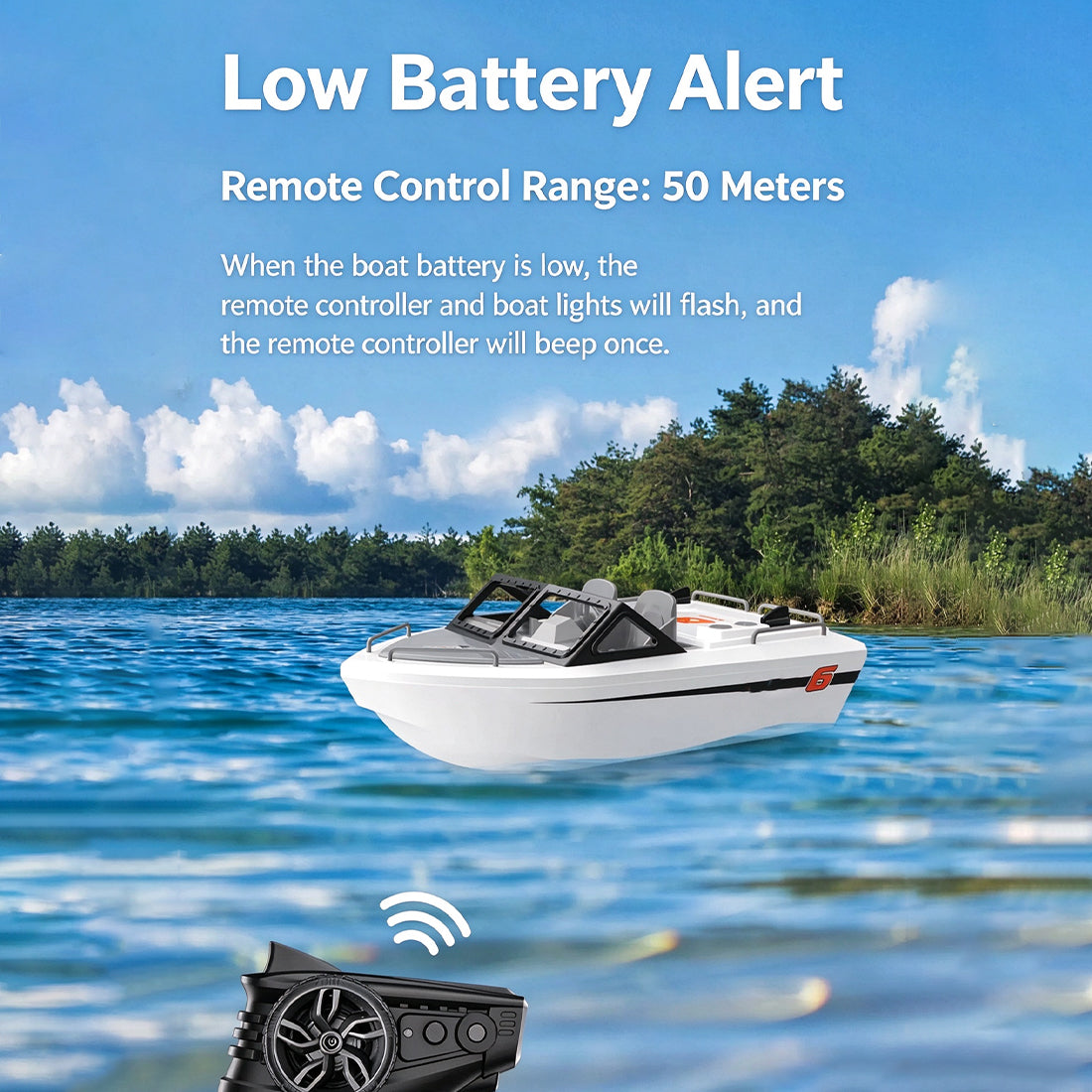 1/12 Scale 2.4G RC High-Speed Jet Boat
