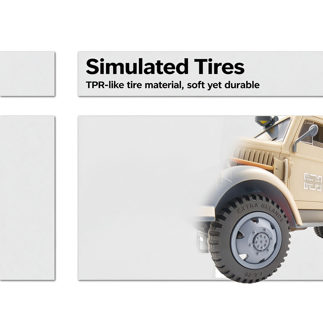1/16 Scale German Military Truck RC Model