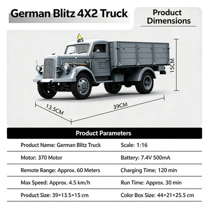 1/16 Scale German Military Truck RC Model
