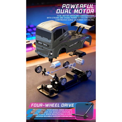 1/24 Scale 4WD RC Drift Truck, 2.4GHz RC Racing Vehicle