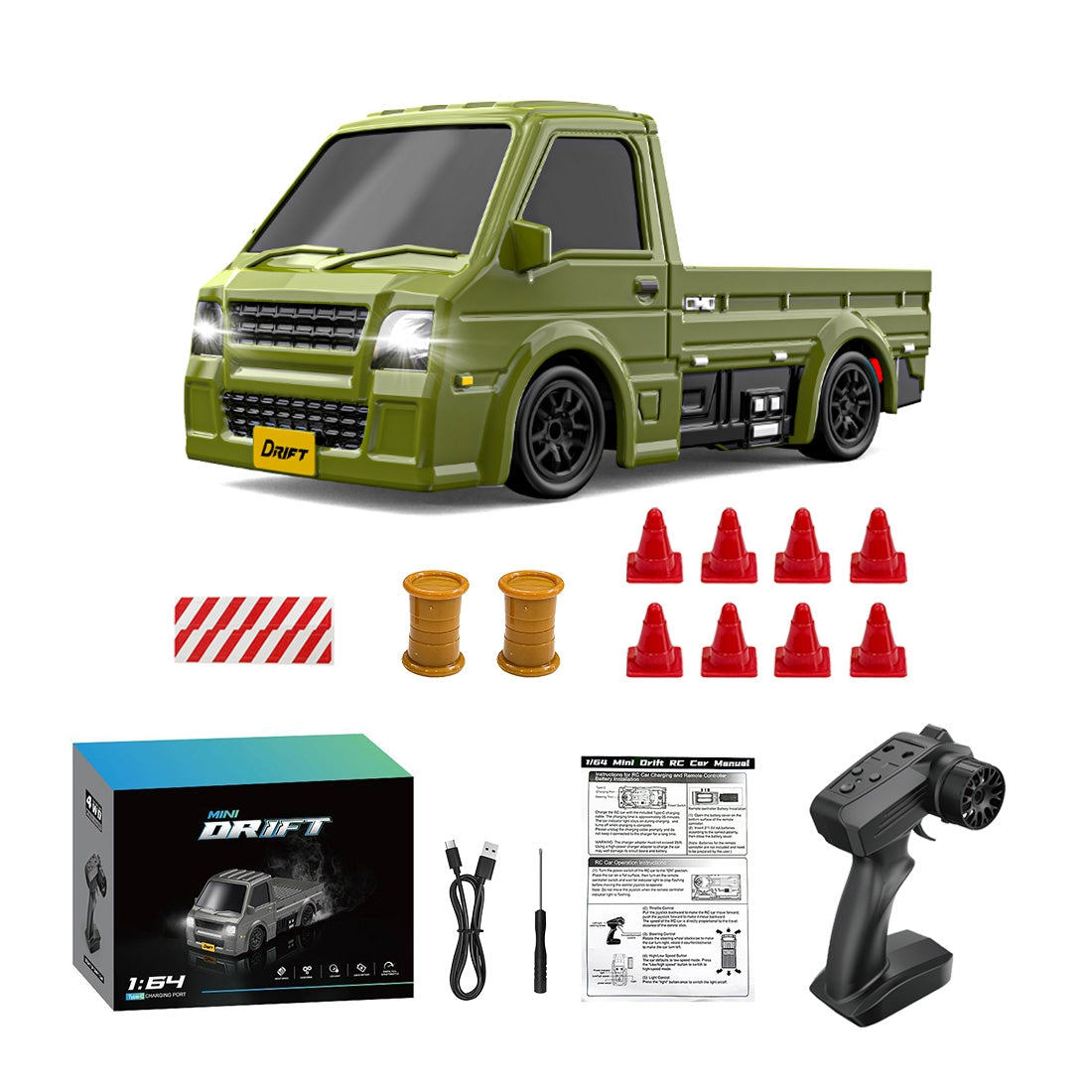 1/64 Scale 4WD Mini RC Drift Truck