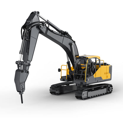 1/16 Scale RC EC160E Excavator, 2.4GHz Alloy Construction Vehicle