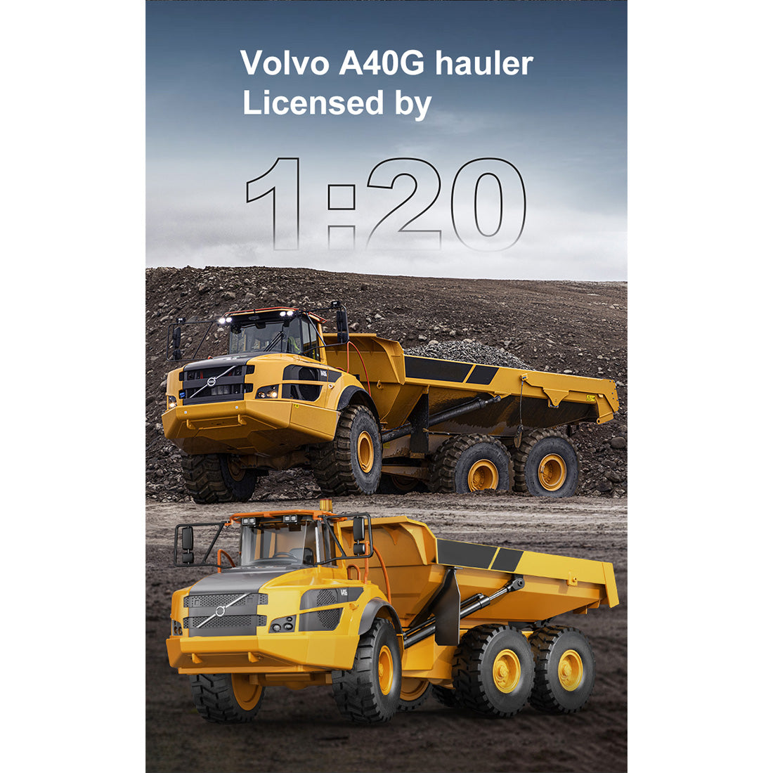 1/20 Scale RC A40G Articulated Dump Truck