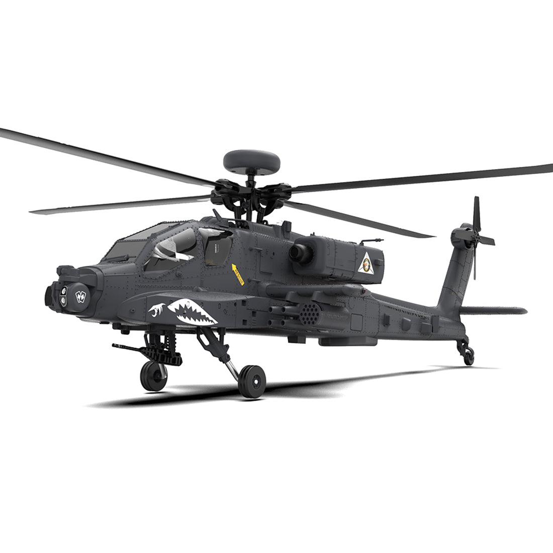 YU XIANG F11-S AH64 1/32 Scale 2.4G 6CH RC Dual-axis Co-drive Flybarless 6G/3D Stunt Apache Helicopter Model