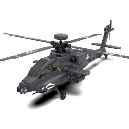 YU XIANG F11-S AH64 1/32 Scale 2.4G 6CH RC Dual-axis Co-drive Flybarless 6G/3D Stunt Apache Helicopter Model