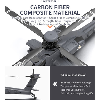 YU XIANG F11-S AH64 1/32 Scale 2.4G 6CH RC Dual-axis Co-drive Flybarless 6G/3D Stunt Apache Helicopter Model