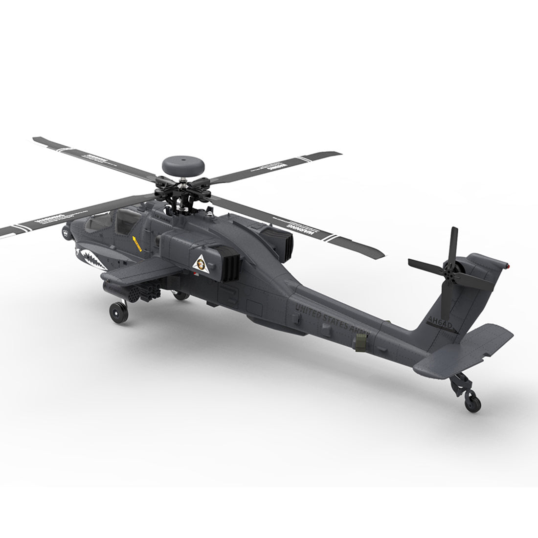 YU XIANG F11-S AH64 1/32 Scale 2.4G 6CH RC Dual-axis Co-drive Flybarless 6G/3D Stunt Apache Helicopter Model
