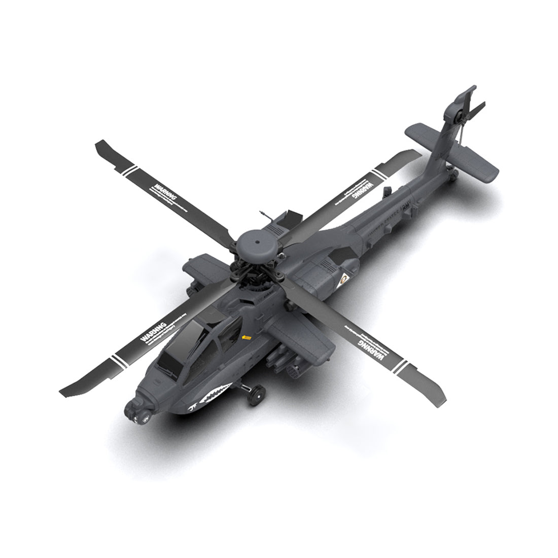 YU XIANG F11-S AH64 1/32 Scale 2.4G 6CH RC Dual-axis Co-drive Flybarless 6G/3D Stunt Apache Helicopter Model