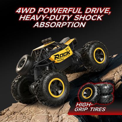 FPV RC Crawler Car with 2.8" Screen Remote, 4WD All-Terrain Truck