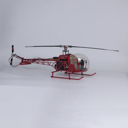 WOLFBUSH BELL-47 450 class model aircraft(Dual-Propeller Version) + 4S 4000mAh battery