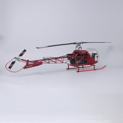 WOLFBUSH BELL-47 450 class model aircraft(Dual-Propeller Version) + 4S 4000mAh battery
