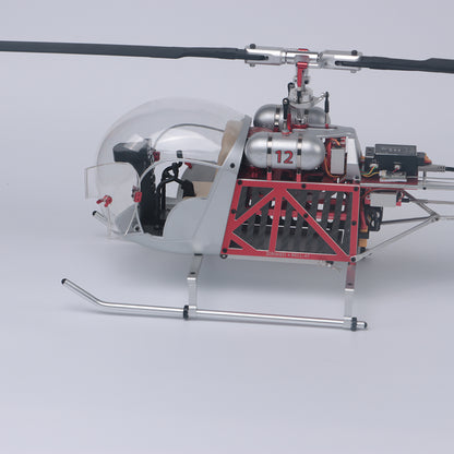 WOLFBUSH BELL-47 450 class model aircraft(Dual-Propeller Version) + 4S 4000mAh battery