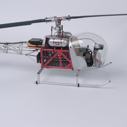 WOLFBUSH BELL-47 450 class model aircraft(Dual-Propeller Version) + 4S 4000mAh battery
